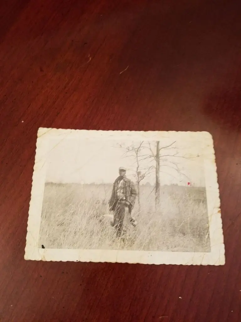 The same scalloped-edge print, photographed on the table
